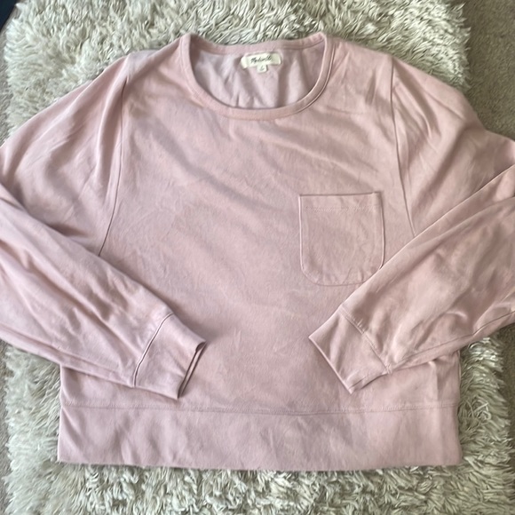 Madewell size small pink dolman long sleeved top - Picture 4 of 7